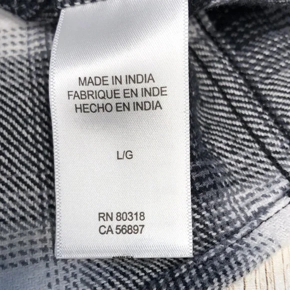 Lucky Brand Men's plaid flannel, spread collar, button frt, classic fit - sz L - Picture 11 of 13